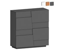 Buffet moderne 2 portes meuble d'entrée polyvalent 120x44,6x126cm Seeley