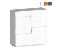 Buffet moderne 2 portes meuble d'entrée polyvalent 120x44,6x126cm Seeley
