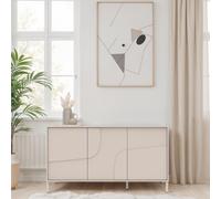 Buffet moderne 3 portes 155cm beige EROS