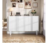 Buffet moderne, Buffet de salon 3 portes, Meuble de rangement, Bahut pour chambre et salon, Étagères réglables, 120x38.5x79cm,