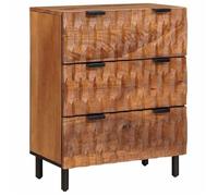 vidaXL Buffet Finition Acacia brun en bois de mangue 60×33,5×75 cm design minimaliste