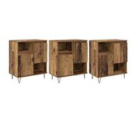 Buffet moderne en bois d'ingénierie - vidaXL - Bois ancien - 180x35x70 cm - 6 portes - Étagère autoportante