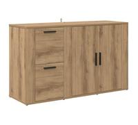 vidaXL chêne Artisanal 100 x 33 x 59,5 cm Bois d'ingénierie, Buffet Rectangulaire, Solutions de Rangement Modernes, Armoire de Salle à Manger, Mobilier Minimaliste, Organisateur de Vie Élégant