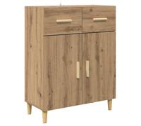 Buffet moderne en bois d'ingénierie - vidaXL - Chêne artisanal - 34x69 5x89 cm - Tiroir - 2 portes - Assemblage requis