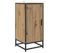 Buffet moderne en bois d'ingénierie - vidaXL - Chêne artisanal - 35,5 x 35 x 76 cm - Grand espace de rangement - 1 porte