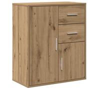 Vidaxl Buffet Chêne Artisanal 60 X 31 X 70 Cm Bois D'ingénierie