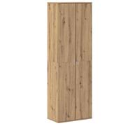 Buffet moderne en bois d'ingénierie - vidaXL - Chêne artisanal - 60x35x180 cm - 2 portes - Étagères intégrées