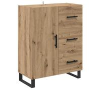 Buffet moderne en bois d'ingénierie - vidaXL - Chêne artisanal - 69,5x34x90 cm - Avec tiroir - 1 porte à charnières