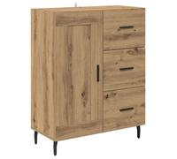 Buffet moderne en bois d'ingénierie - vidaXL - Chêne artisanal - 69,5x34x90 cm - Tiroir intégré - Porte à charnières