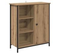 Buffet moderne en bois d'ingénierie - vidaXL - Chêne artisanal - 70x30x80 cm - 1 porte à charnières - Assemblage requis