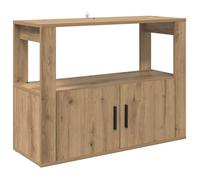 Buffet moderne en bois d'ingénierie - vidaXL - Chêne artisanal - 80x30x60 cm - 2 portes - Étagères intégrées
