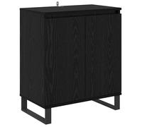 vidaXL Buffet Chêne noir 60 x 35 x 70 cm, Bois d'ingénierie, Moderne, Compact