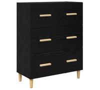 Vidaxl Buffet Chêne Noir 34 X 69.5 X 90 Cm Bois D'ingénierie