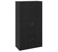 vidaXL Buffet moderne en bois reconstitué – Chêne noir 60×32×115 cm – Rangement spacieux