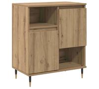Buffet moderne en bois - vidaXL - Chêne artisanal - 60x35x70 cm - Grand espace de stockage - 2 portes - Design compact
