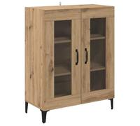 Buffet moderne en chêne - vidaXL - 69,5x34x90 cm - Artisanal - Nombreux étagères - Rectangulaire