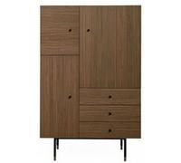 Vaisselier 3 Tiroirs & 3 Portes "Jugend" 140cm Noyer
