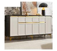 Buffet moderne minimaliste pour cuisine, meuble de rangement, armoire à vin, armoire latérale, armoire à thé, armoire de préparation, buffet, 190 x 40 x 85 cm