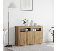 Vidaxl Buffet Chêne Artisanal Bois D'ingénierie 116 X 30 X 75 Cm Buffet
