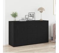 Buffet moderne - vidaXL - Chêne noir - 6 compartiments - 2 portes - 4 tiroirs