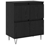 Buffet moderne - vidaXL - Chêne Noir - 60x35x70 cm - 4 portes - Grand espace de stockage - Assemblage requis