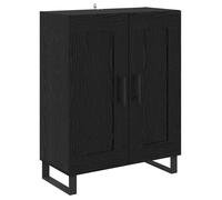 vidaXL Buffet Chêne noir 69,5 x 34 x 90 cm Bois d'ingénierie et fer