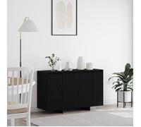 Buffet moderne - vidaXL - Chêne noir - Étagères ajustables - 120x41x75 cm - Sécurité murale
