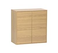 Buffet. module de rangement chêne décor bois 2 portes L 70 x P 35 x H 70 cm - Kompo