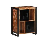 Buffet multicolore 55x35x70 cm bois massif récupération Multicolore G