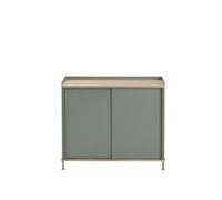 Buffet Muuto Enfold, chêne haut/ Vert poussiéreux