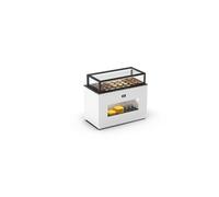 Buffet Neutre Série Integra avec Vitrine Supérieur Accès Arrière 1150 / 1720 mm