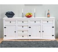Buffet "New Mexico" Mexico 7+3 Buffet Armoire Commode Blanc Ciré