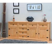 Buffet "New Mexico" Mexico 7+3 Buffet Armoire Commode Naturel Veiné