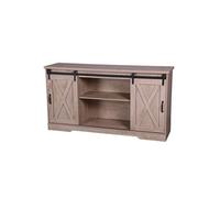 - Buffet New York 2 portes coulissantes - Marron - New York