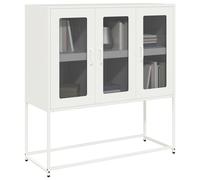 Buffet noir 100,5x39x107 cm acier laminé à froid meuble de rangement vidaXL