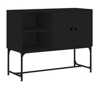 Buffet noir 100x40x79,5 cm bois d ingénierie