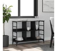 vidaXL Buffet noir 102x32x73,5 cm bois d'ingénierie 837722