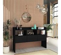 Buffet Noir 105x30x70 cm Bois d’ingénierie Noir G