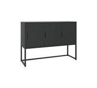 Buffet Noir 105x35x75 cm Acier