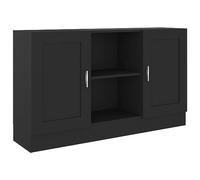 Buffet Noir 120x30,5x70 cm Bois d ingénierie