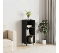 Vidaxl Buffet Noir 34,5x32,5x90 Cm Bois D'ingénierie Multicolore