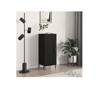 Vidaxl Buffet Noir 34,5x34x90 Cm Bois D'ingénierie Multicolore