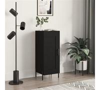 Vidaxl Buffet Noir 34,5x34x90 Cm Bois D'ingénierie Multicolore