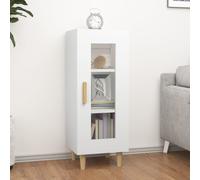 Buffet Bas - VIDAXL - 34,5X34X90 Cm - Bois d'ingénierie - Couleur Blanc - Espace de rangement spacieux