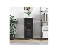 Vidaxl Buffet Noir 34,5x34x90 Cm Bois D'ingénierie Multicolore