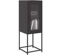 Buffet noir 36x39x107 cm acier laminé à froid Noir