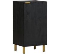 Vidaxl Buffet Noir 40x33x75 Cm Bois D'ingénierie Marron