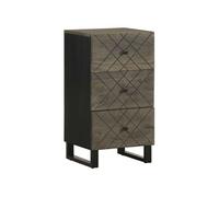 vidaXL Buffet – Bois massif de manguier Noir 40x33x75 cm Meuble de rangement pour cuisine et salon