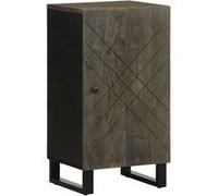 Vidaxl Buffet Noir 40x33x75 Cm Bois Massif De Manguier Marron