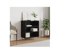 Vidaxl Buffet Noir 57x35x70 Cm Bois D’Ingénierie Marron